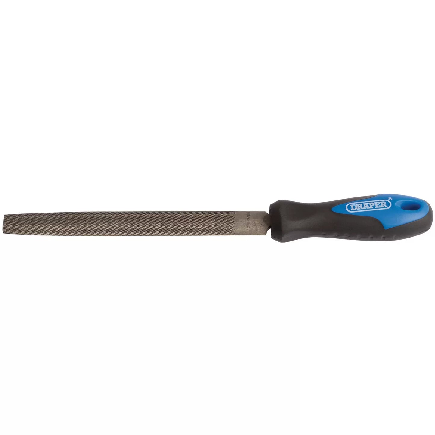 Draper Tools - 00009 - Soft Grip Engineers Half Round File and Handle, 150mm