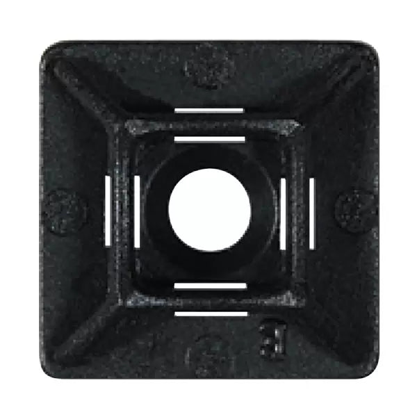 Durite 3-002-41 - Sticky-Back Cable Tie Base Black Pk1000