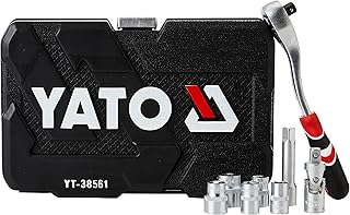 Yato YT-38561 Socket & Tool Set – 3/8-Inch Drive, 22-Piece Professional Kit