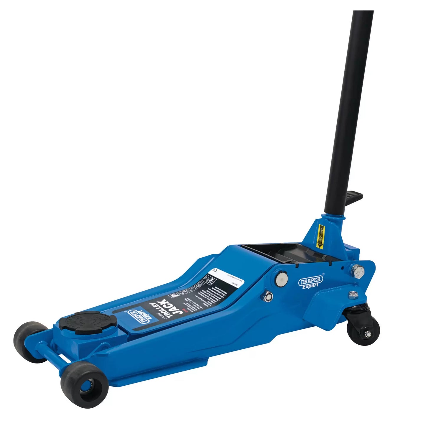 Draper Tools - 01106 - Draper Expert Professional Low Profile Garage Trolley Jack, 3 Tonne, Blue