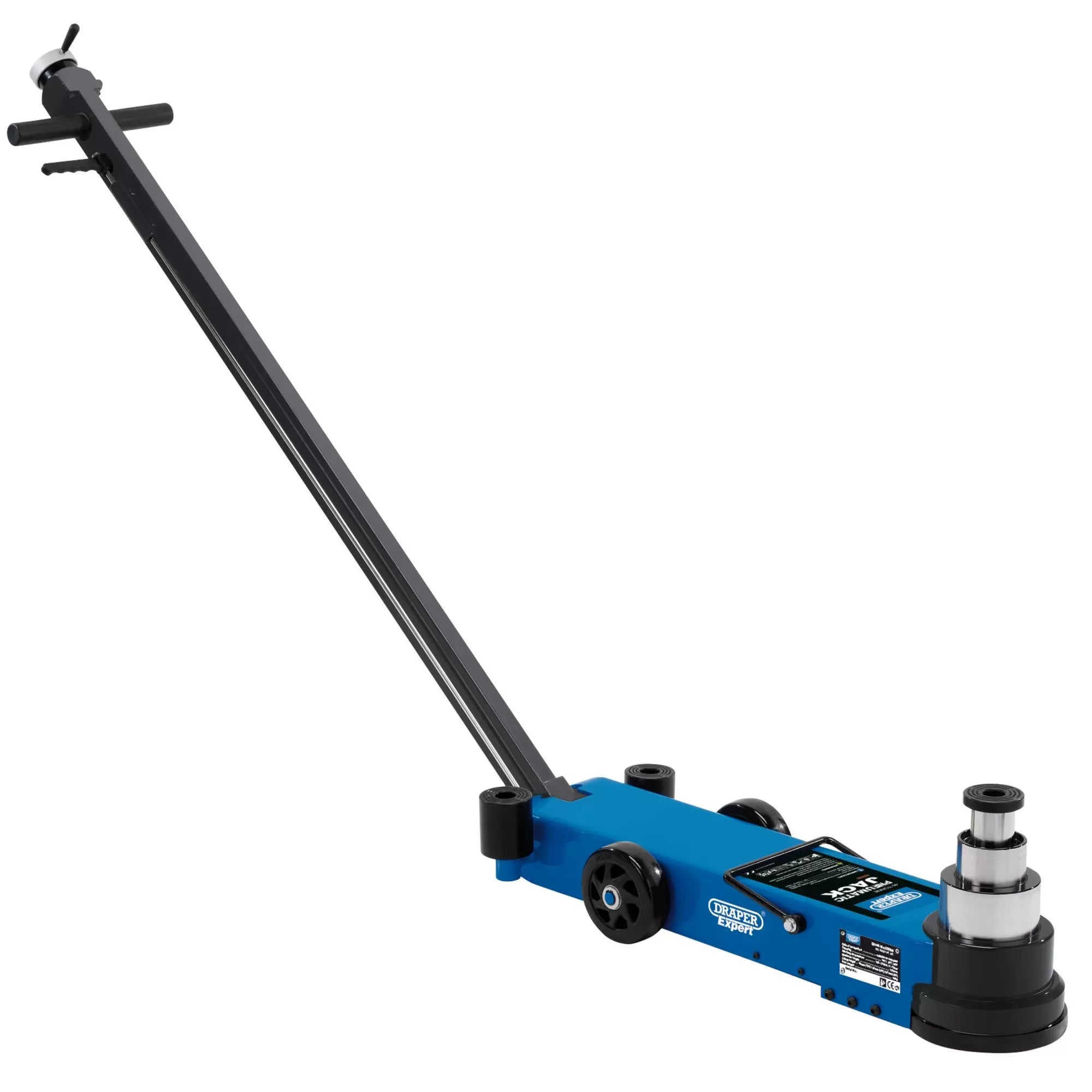 Draper Tools - 02080 - Draper Expert Pneumatic Long Chassis Low Profile Jack, 40 Tonne