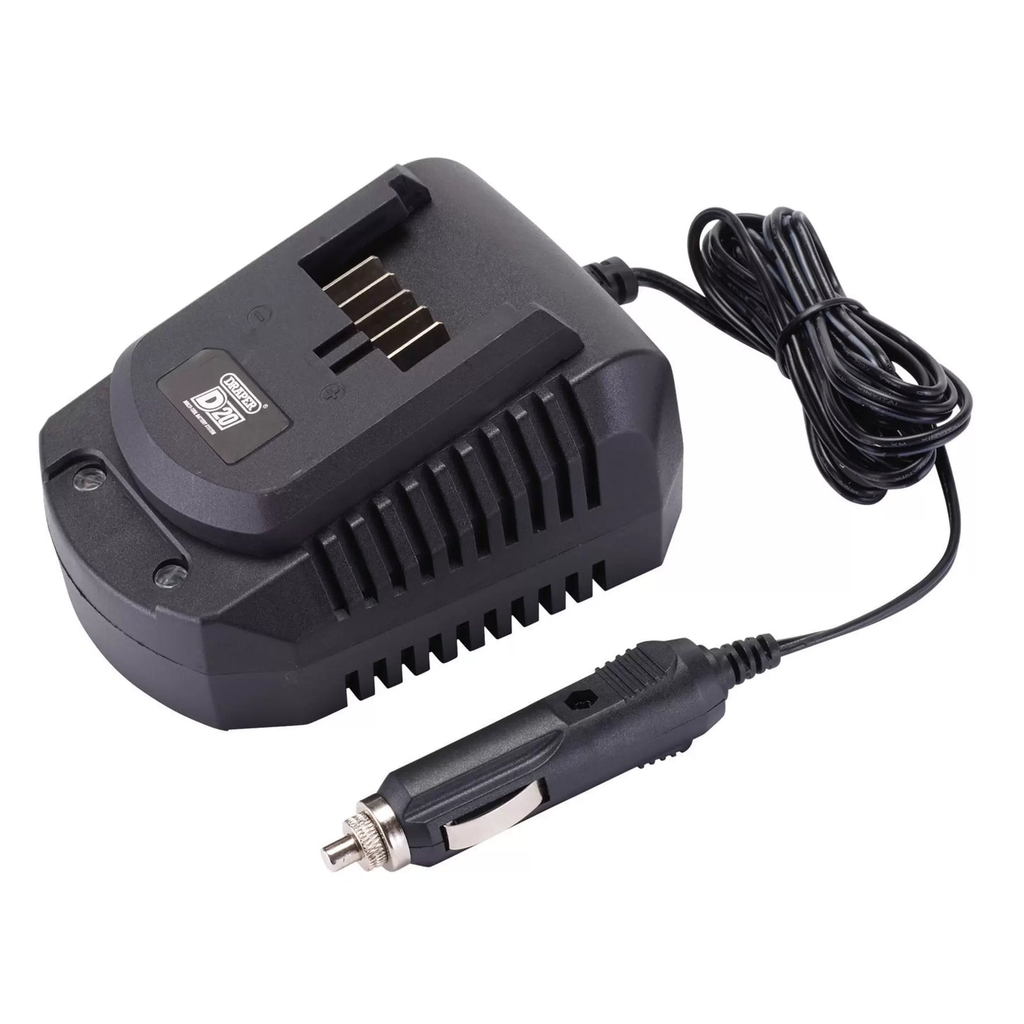 Draper Tools - 02255 - D20 12V Li-ion In-Car Battery Charger, 2.2A