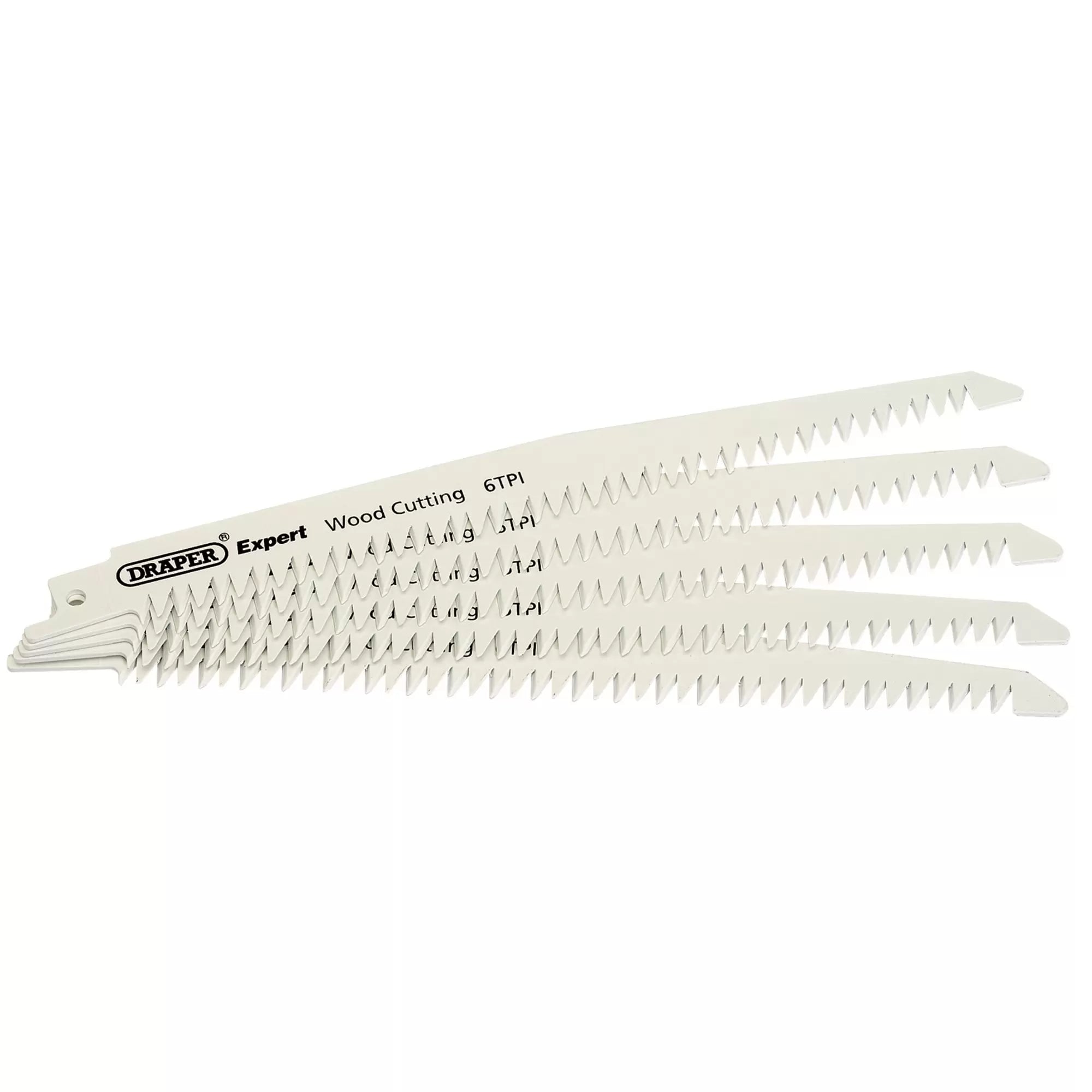 Draper Tools - 02305 - 150MM WOOD RECIP BL. 5PC