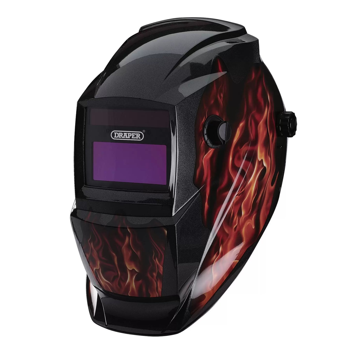 Draper Tools - 02513 - Auto-Darkening Welding Helmet, Red Flames