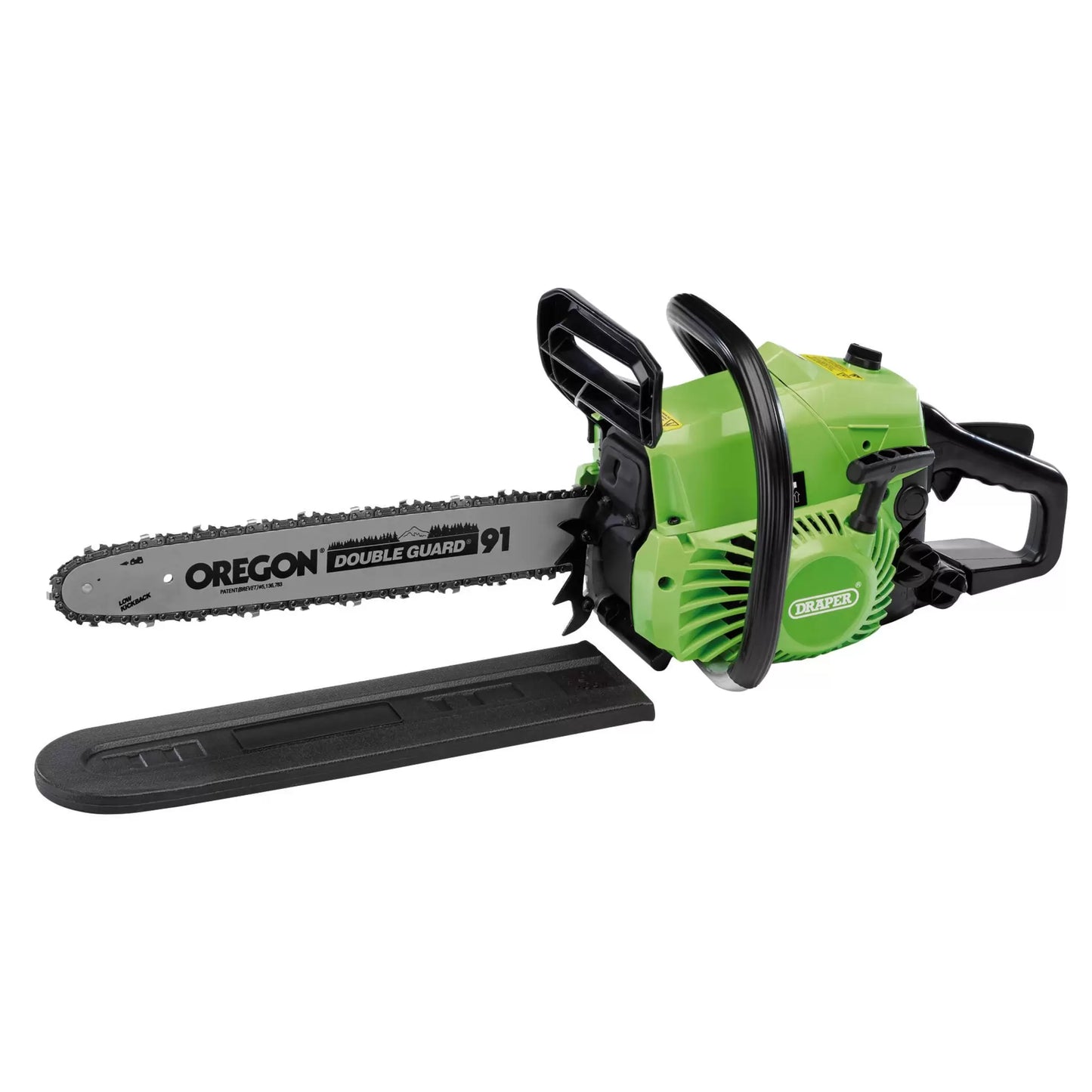 Draper Tools - 02567 - Petrol Chainsaw with Oregon® Chain and Bar, 400mm, 37cc