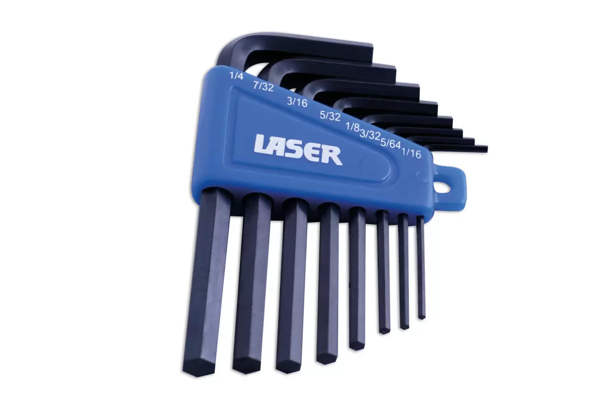 Laser - 0267 - Imperial Hex Key Set 8pc