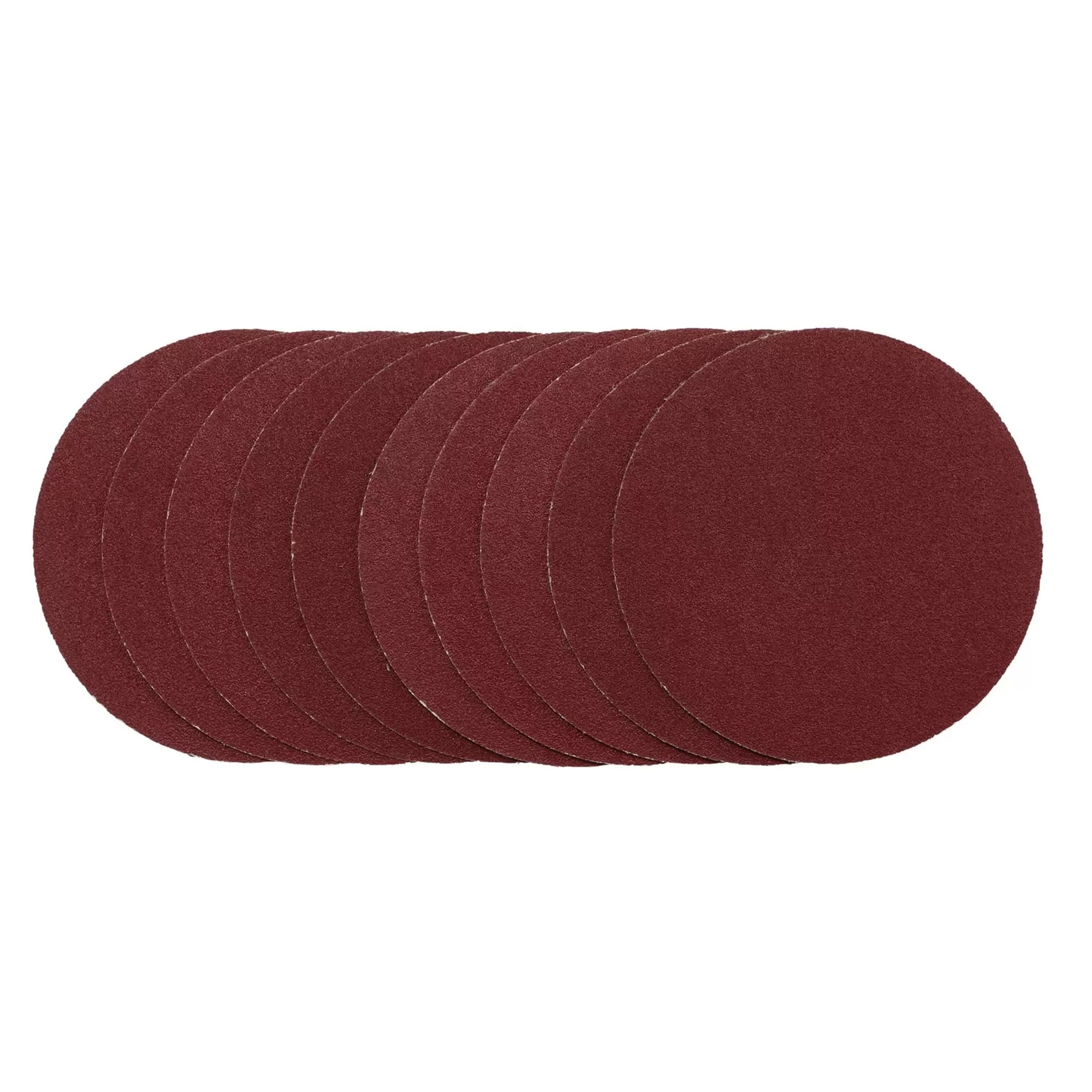 Draper Tools - 02694 - Sanding Discs, 125mm, Hook & Loop, 80G (Pack of 10)