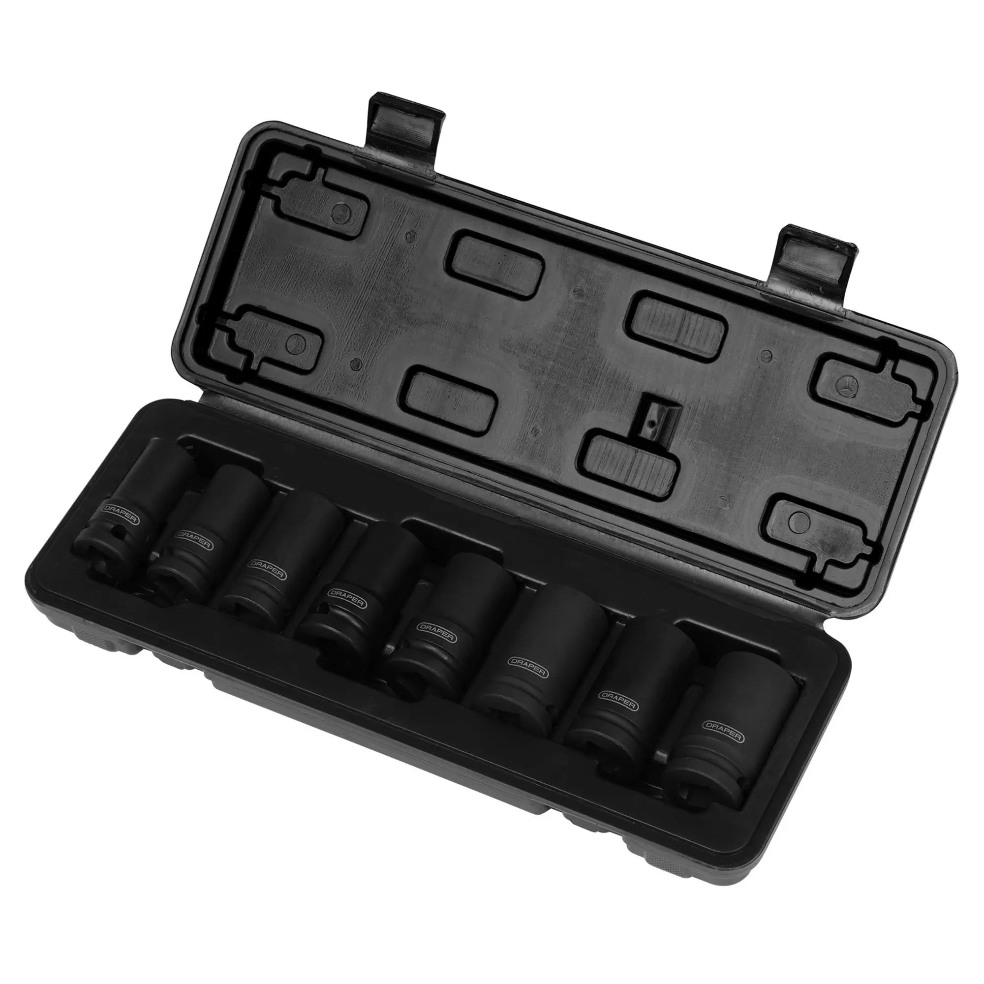 Draper Tools - 02746 - Locking Wheel Nut Removal Set, 1/2" Sq. Dr. (8 Piece)