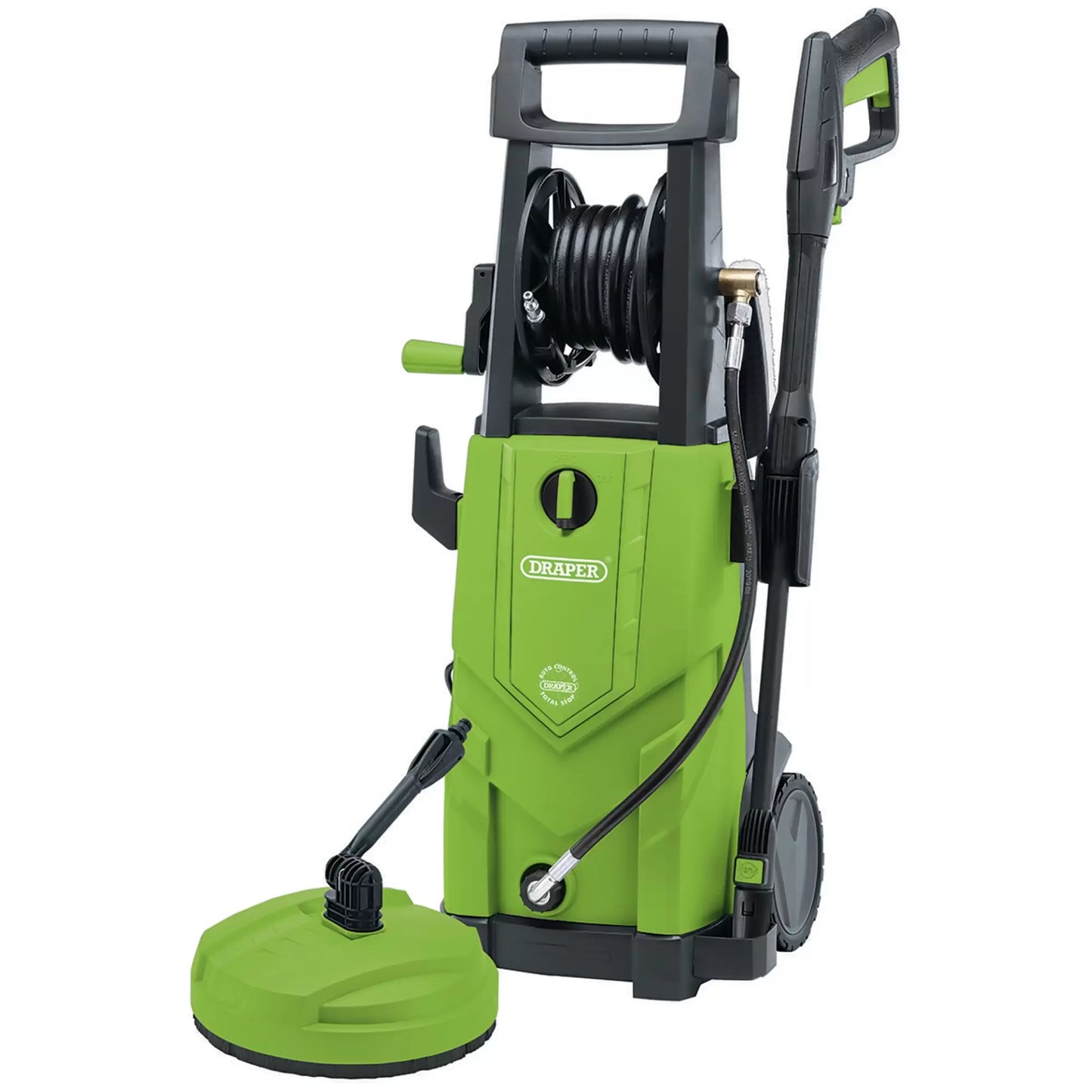 Draper Tools - 03095 - 230V Pressure Washer, 2200W, 165Bar, Green