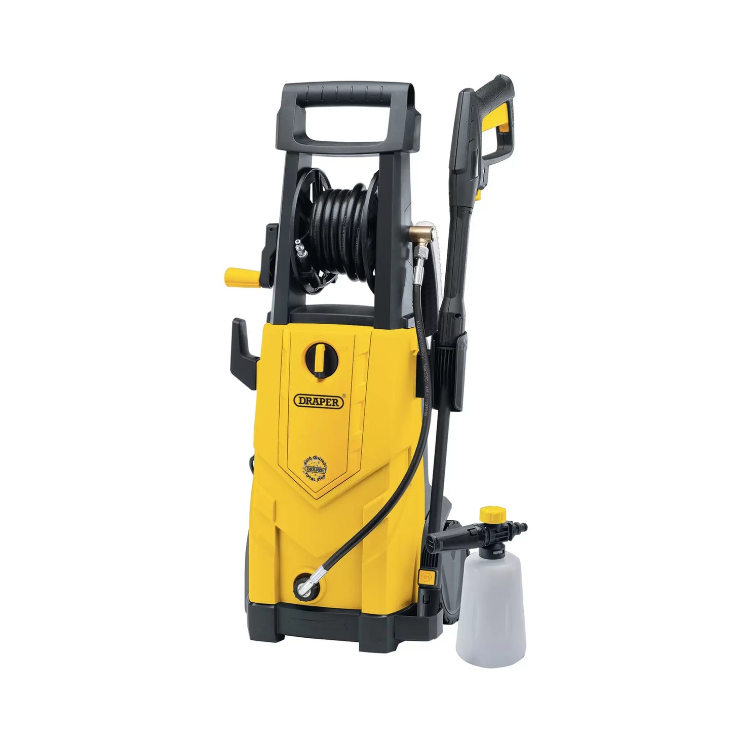 Draper Tools - 03096 - 230V Pressure Washer, 2200W, 165Bar, Yellow
