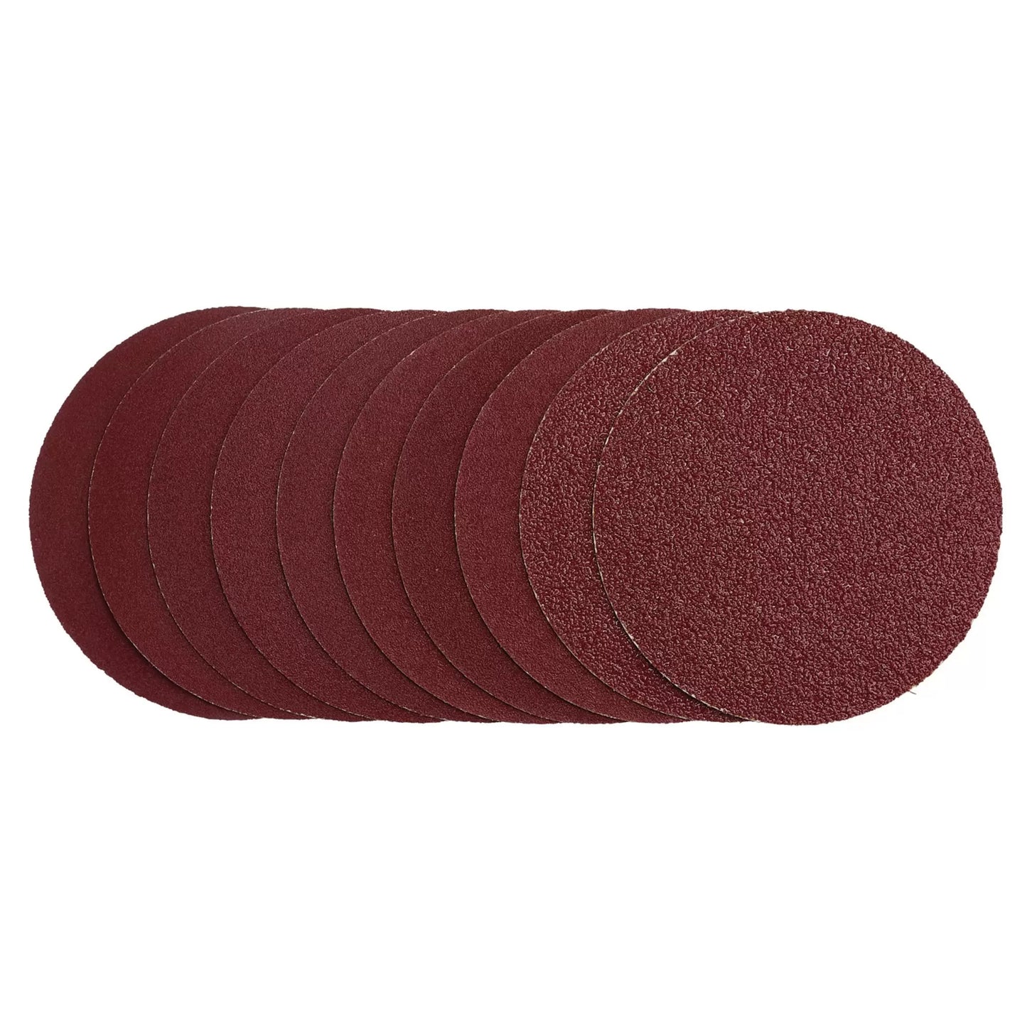 Draper Tools - 03158 - Sanding Discs, 125mm, Hook & Loop, Assorted Grit - 40G, 80G, 120G, 240G (Pack of 10)