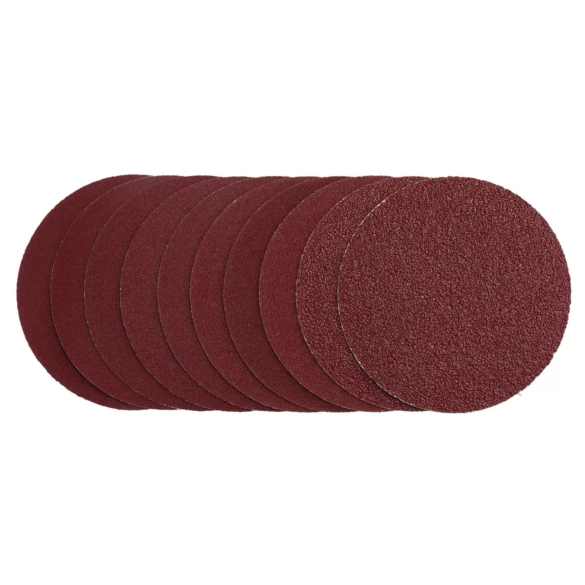 Draper Tools - 03158 - Sanding Discs, 125mm, Hook & Loop, Assorted Grit - 40G, 80G, 120G, 240G (Pack of 10)