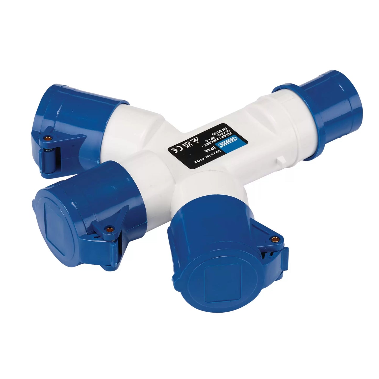 Draper Tools - 03720 - 230V 3-Way Splitter, 16A