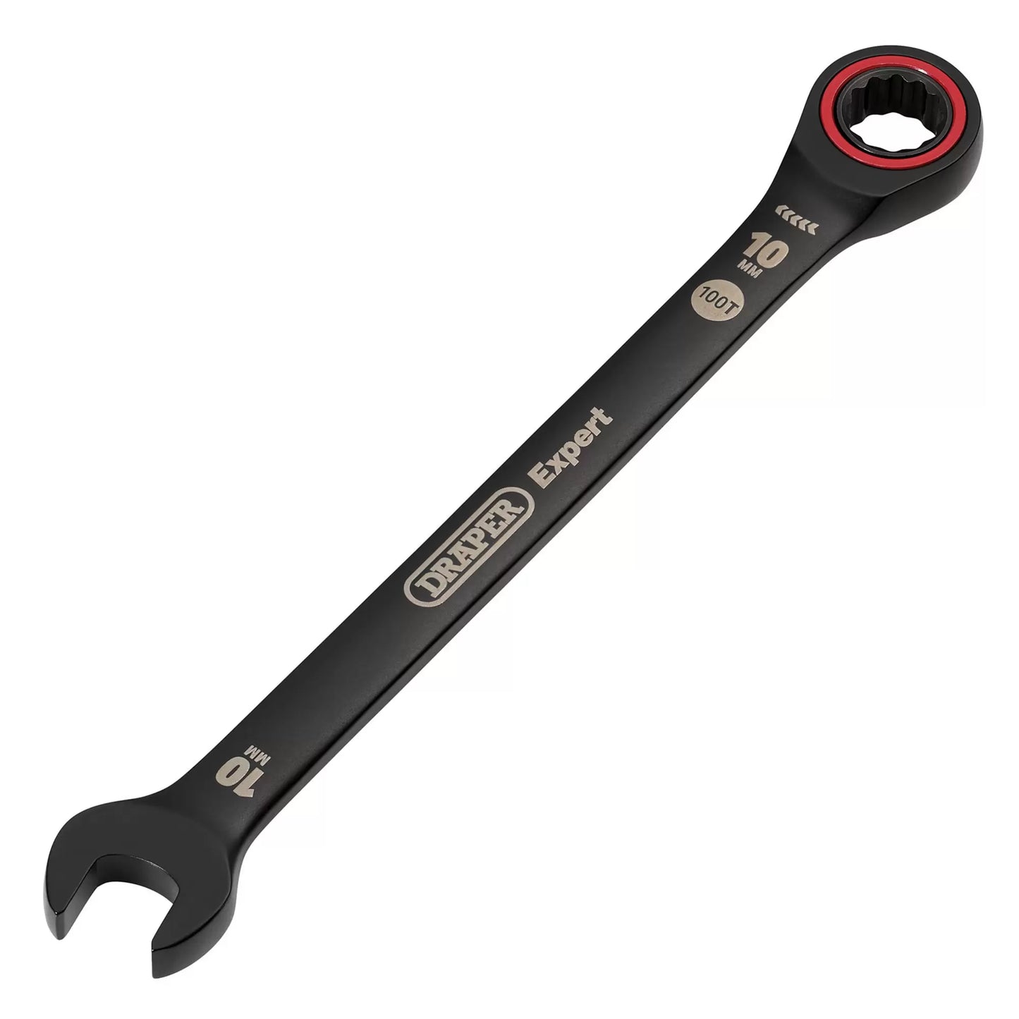 Draper Tools - 03881 - Draper Expert HI-TORQ® Metric Ratchet Combination Spanner, 10mm, Black