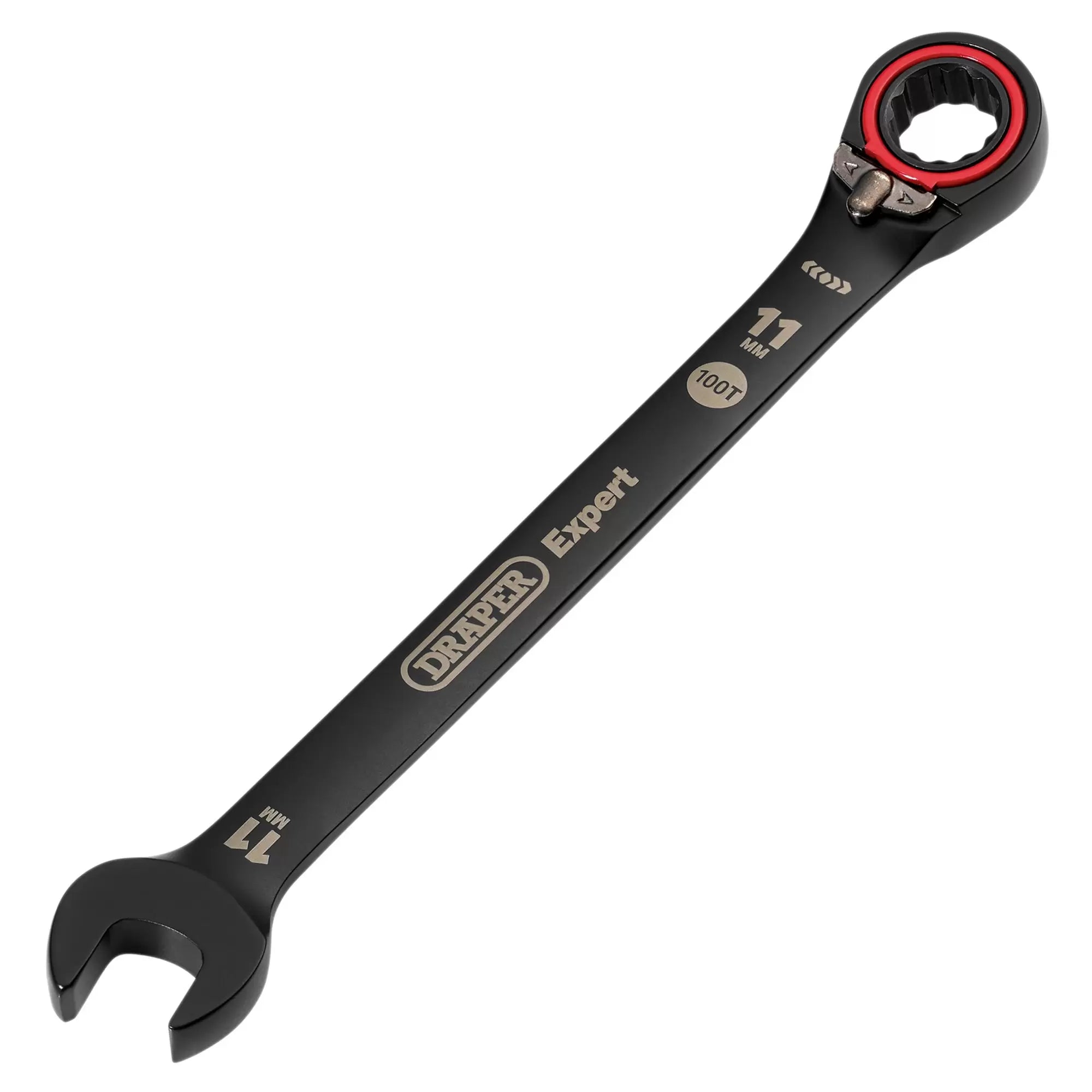 Draper Tools - 03901 - Draper Expert HI-TORQ®  Metric Reversible Ratchet Combination Spanner, 11mm, Black