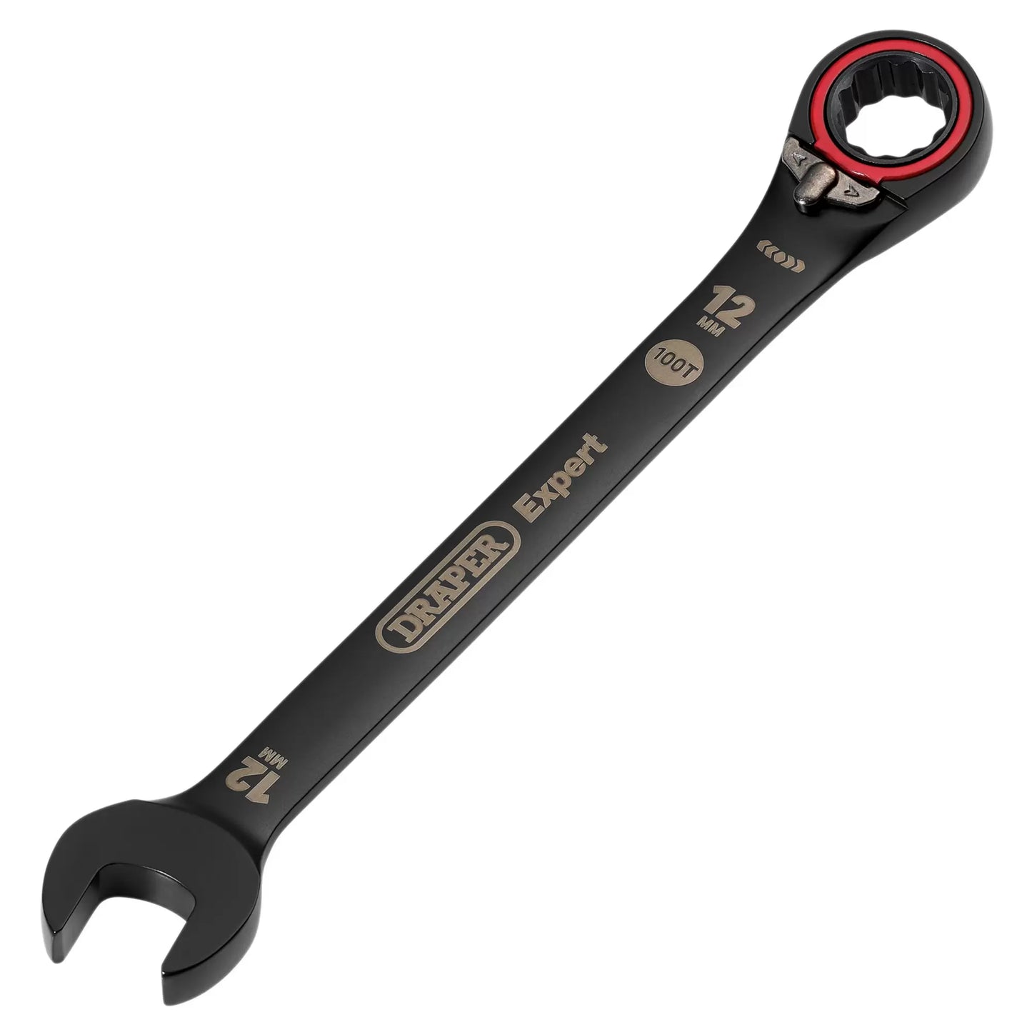 Draper Tools - 03902 - Draper Expert HI-TORQ®  Metric Reversible Ratchet Combination Spanner, 12mm, Black