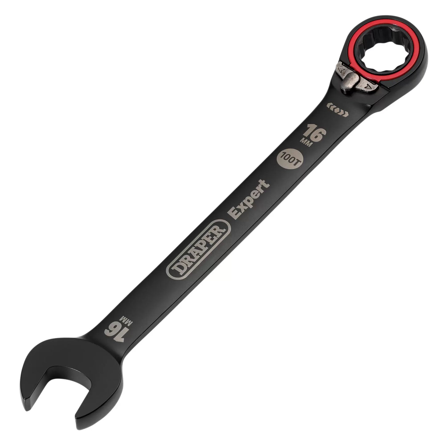 Draper Tools - 03906 - Draper Expert HI-TORQ®  Metric Reversible Ratchet Combination Spanner, 16mm, Black