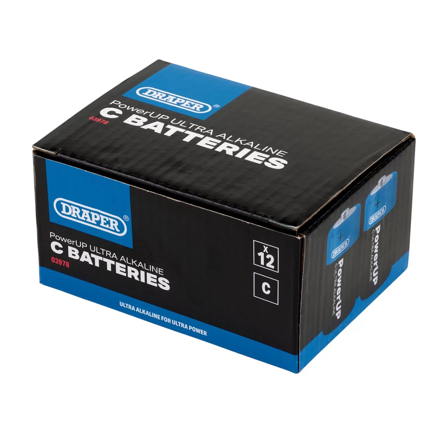 Draper Tools - 03978 - Draper PowerUP Ultra Alkaline C Batteries (Pack of 12)