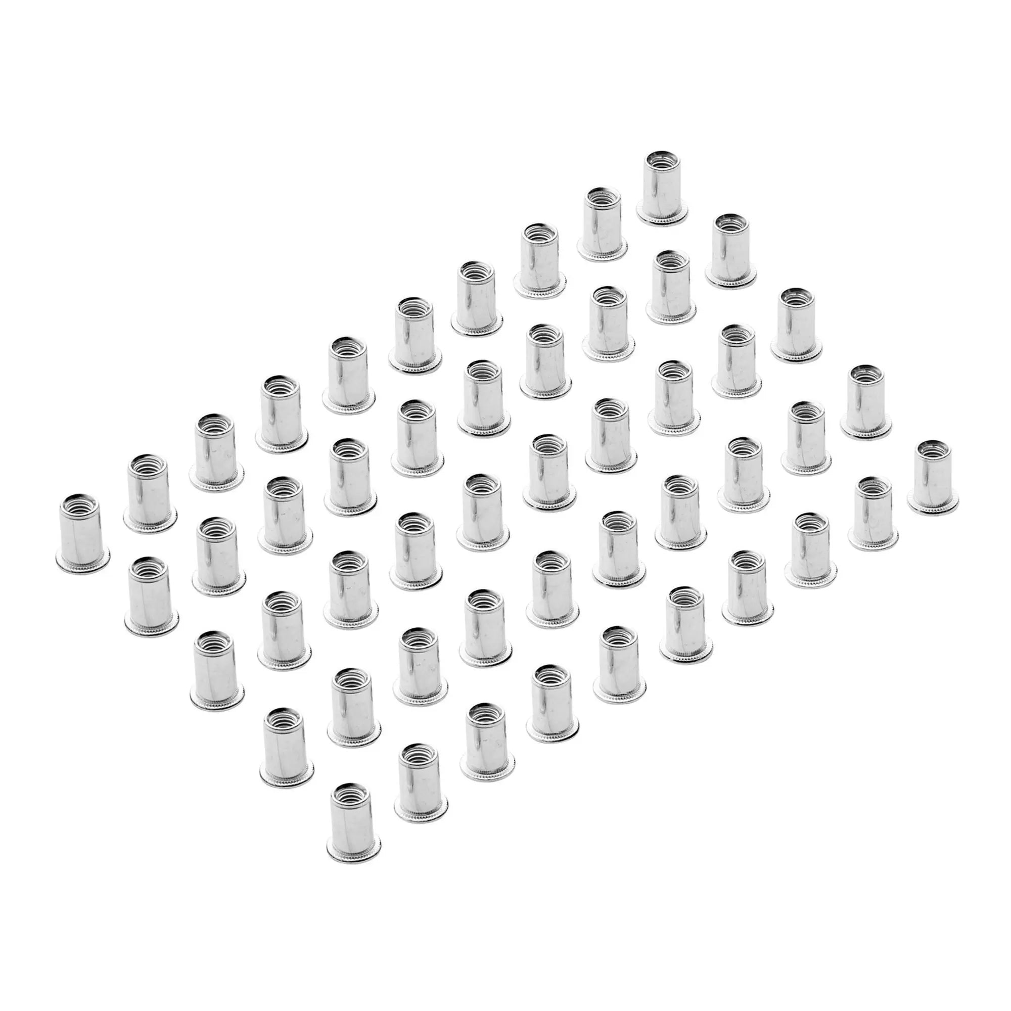 Draper Tools - 04053 - Zinc Plated Threaded Insert Rivet Nuts, M6 x 1.0mm (Pack of 50)
