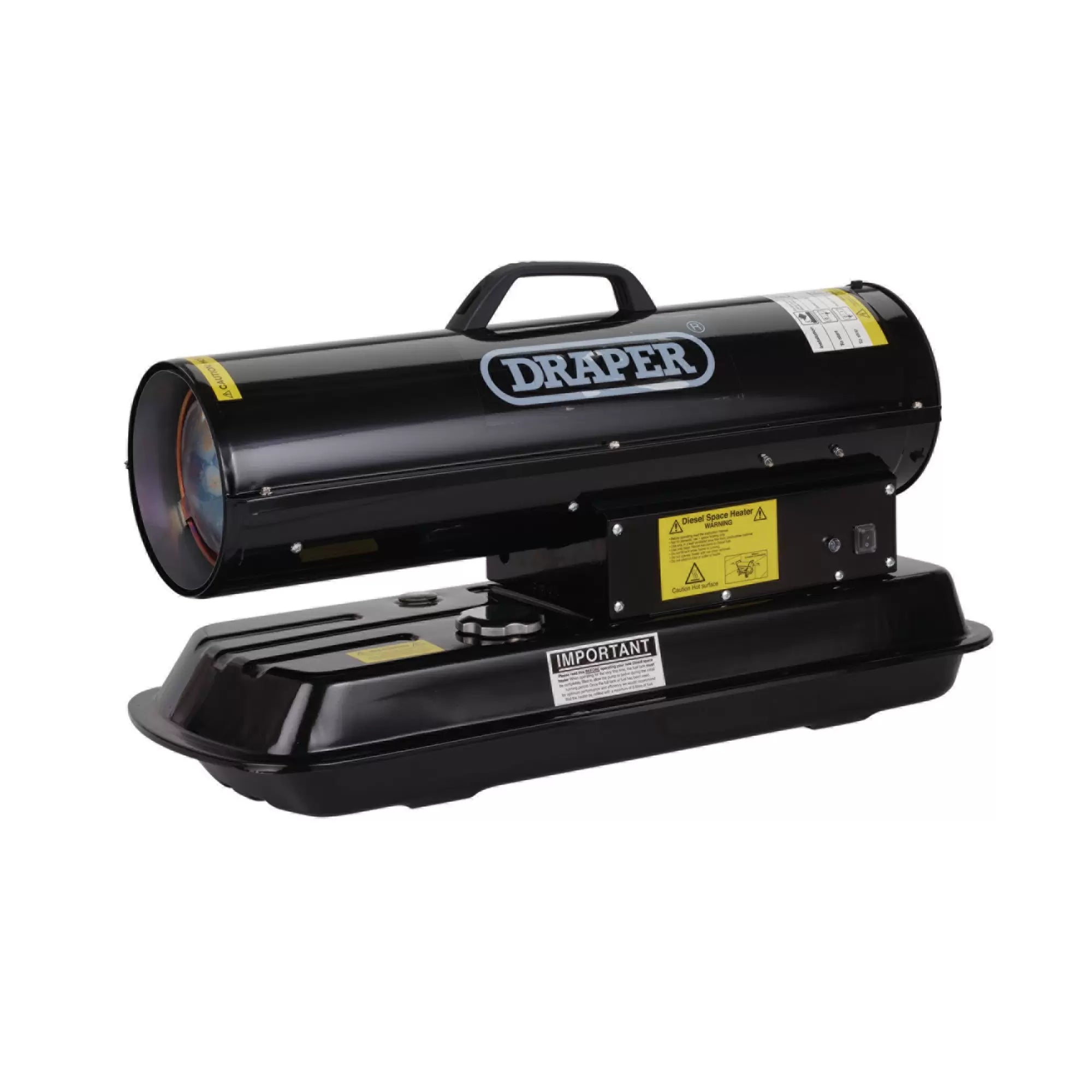 Draper Tools - 04174 - 230V Diesel and Kerosene Space Heater, 51,200 BTU/15kW
