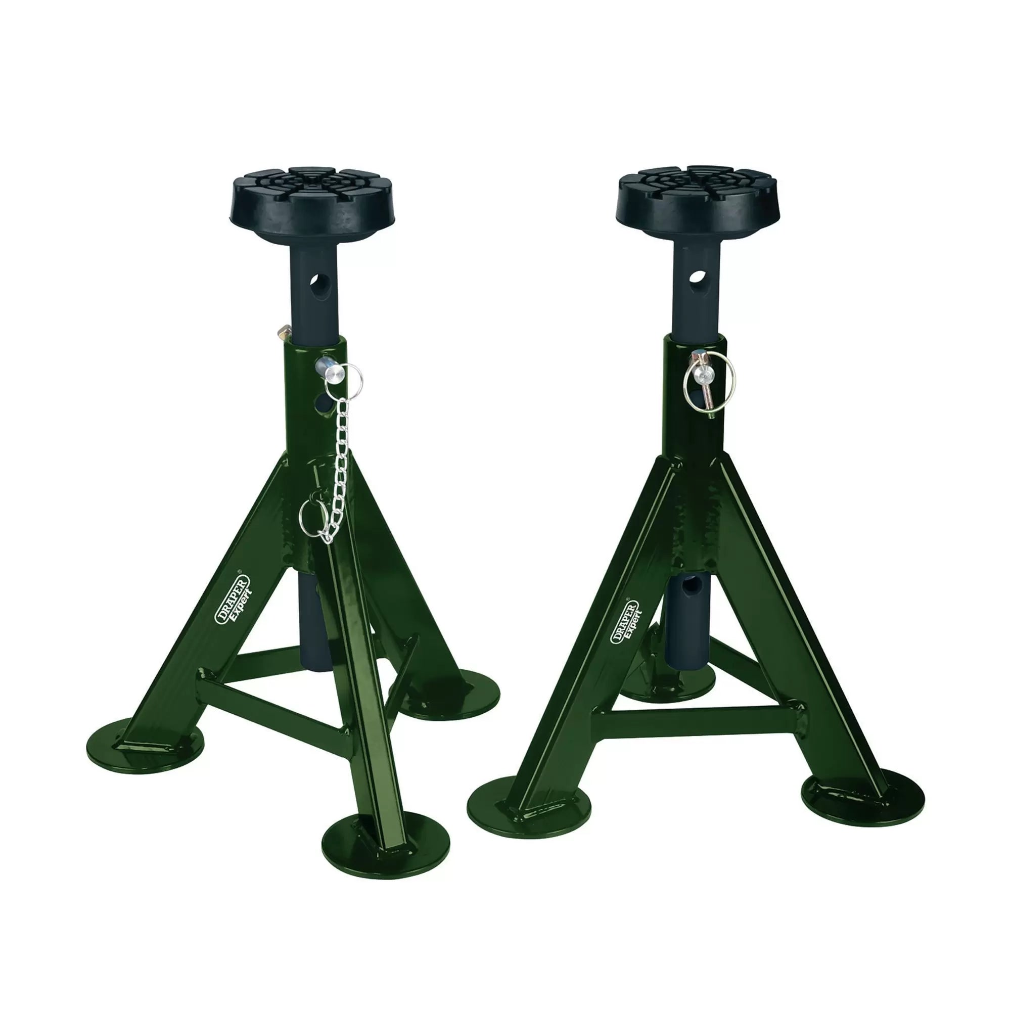 Draper Tools - 04339 - Draper Expert Axle Stands, 3 Tonne, Green (Pair)