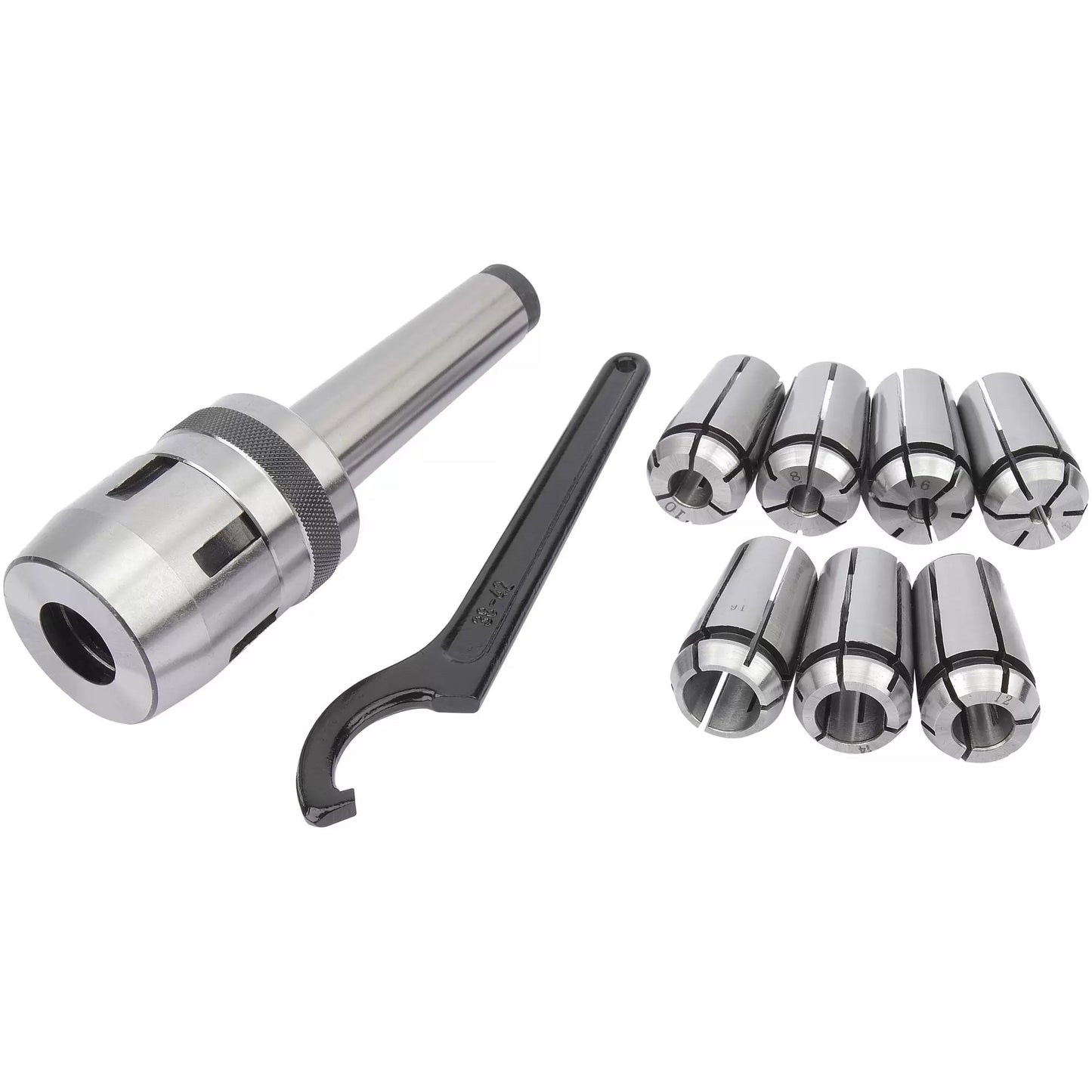 Draper Tools - 04662 - Mill Chuck Set, MT3 - M12 Diameter, 4 - 16mm