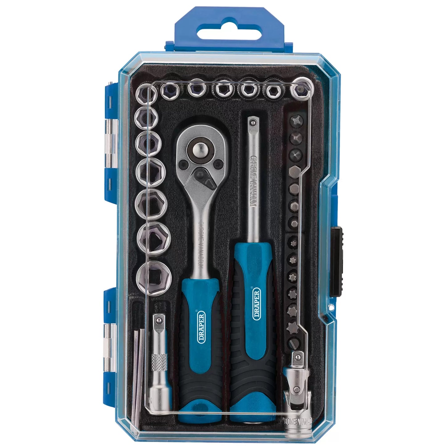 Draper Tools - 04777 - Socket Set, 1/4" Sq. Dr. (35 Piece)