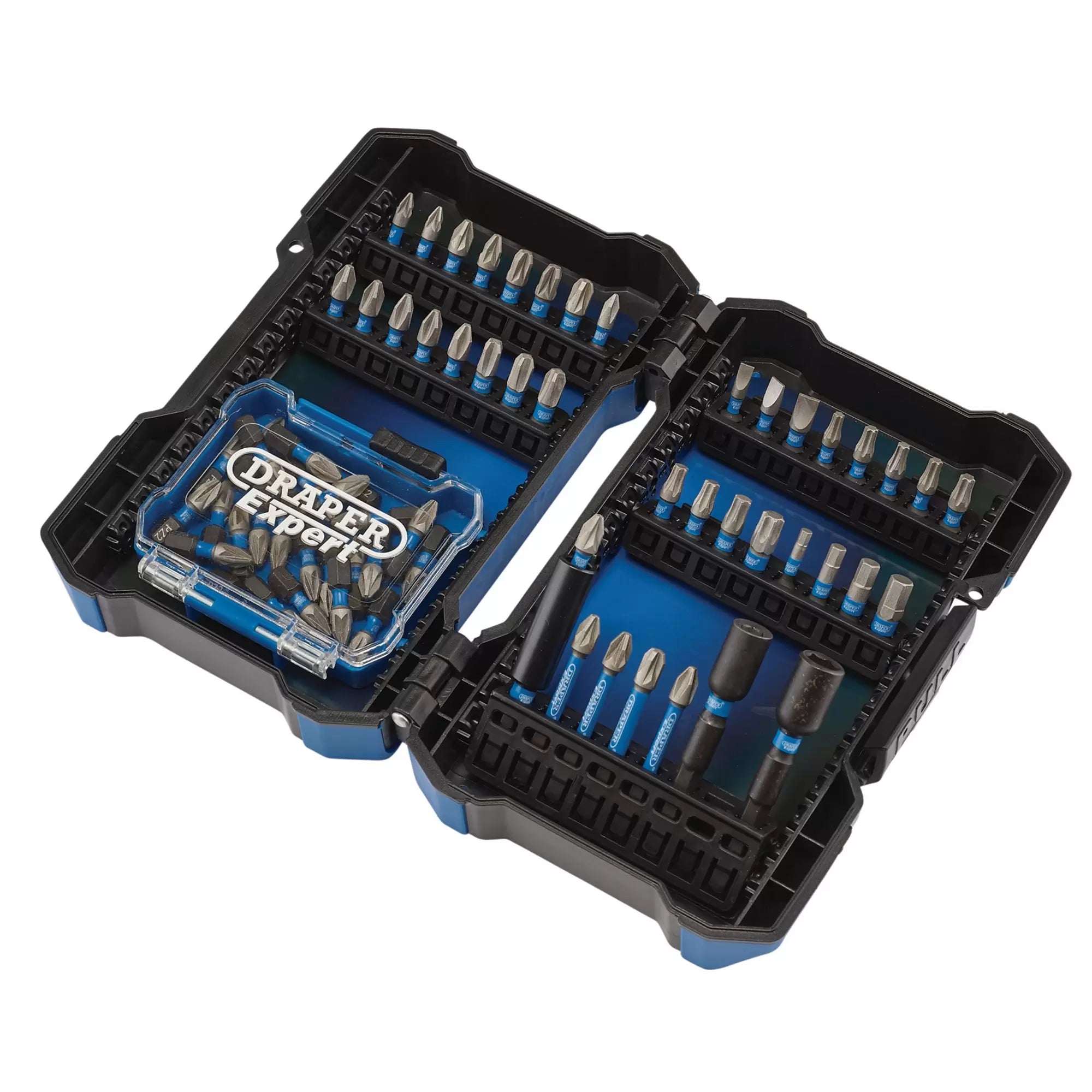 Draper Tools - 04932 - Draper Expert Impact Screwdriver Bit Set, 1/4" Hex (65 Piece)