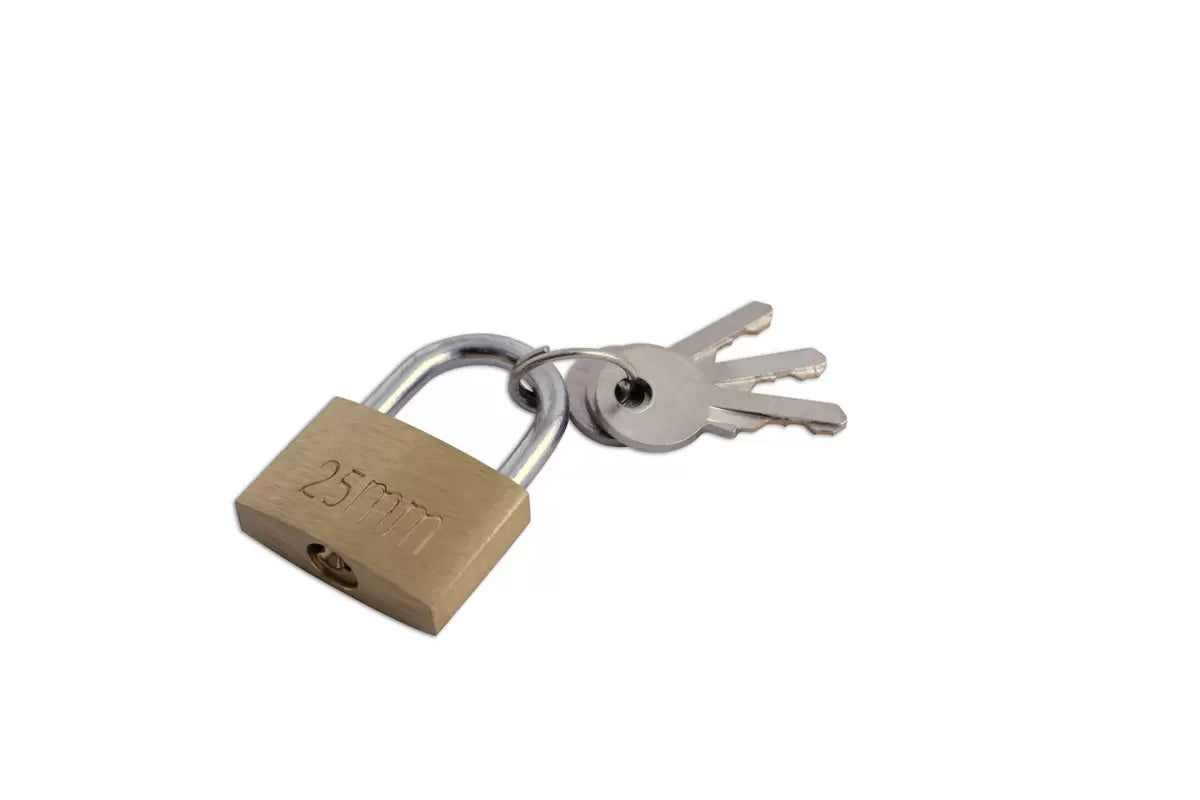 Laser - 0496 - Brass Padlock 25mm