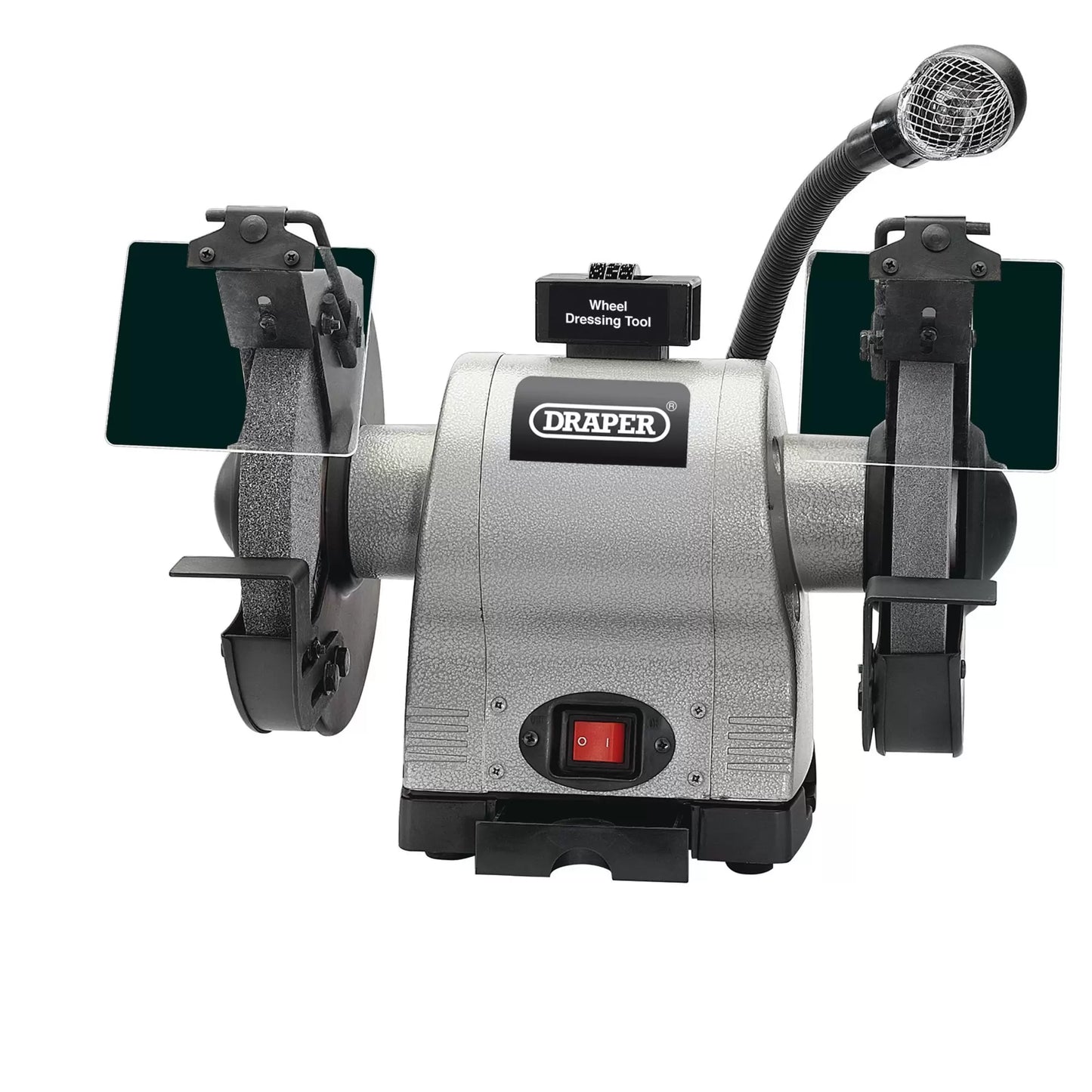 Draper Tools - 05097 - Heavy Duty Bench Grinder with Work light, 200mm, 550W
