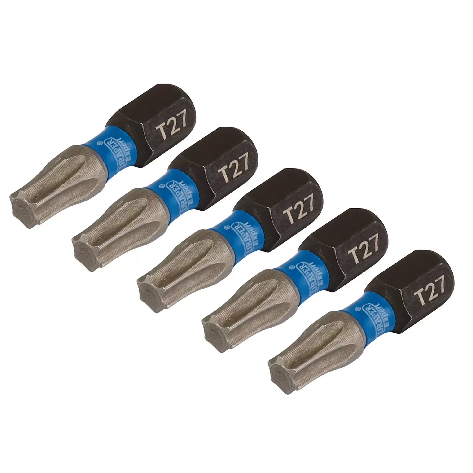 Draper Tools - 05495 - Draper Expert TX-STAR® Impact Screwdriver Bits, T27 x 25mm, 1/4" Hex (Pack of 5)