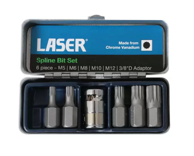 Laser - 0592 - Spline Bit Set 6pc