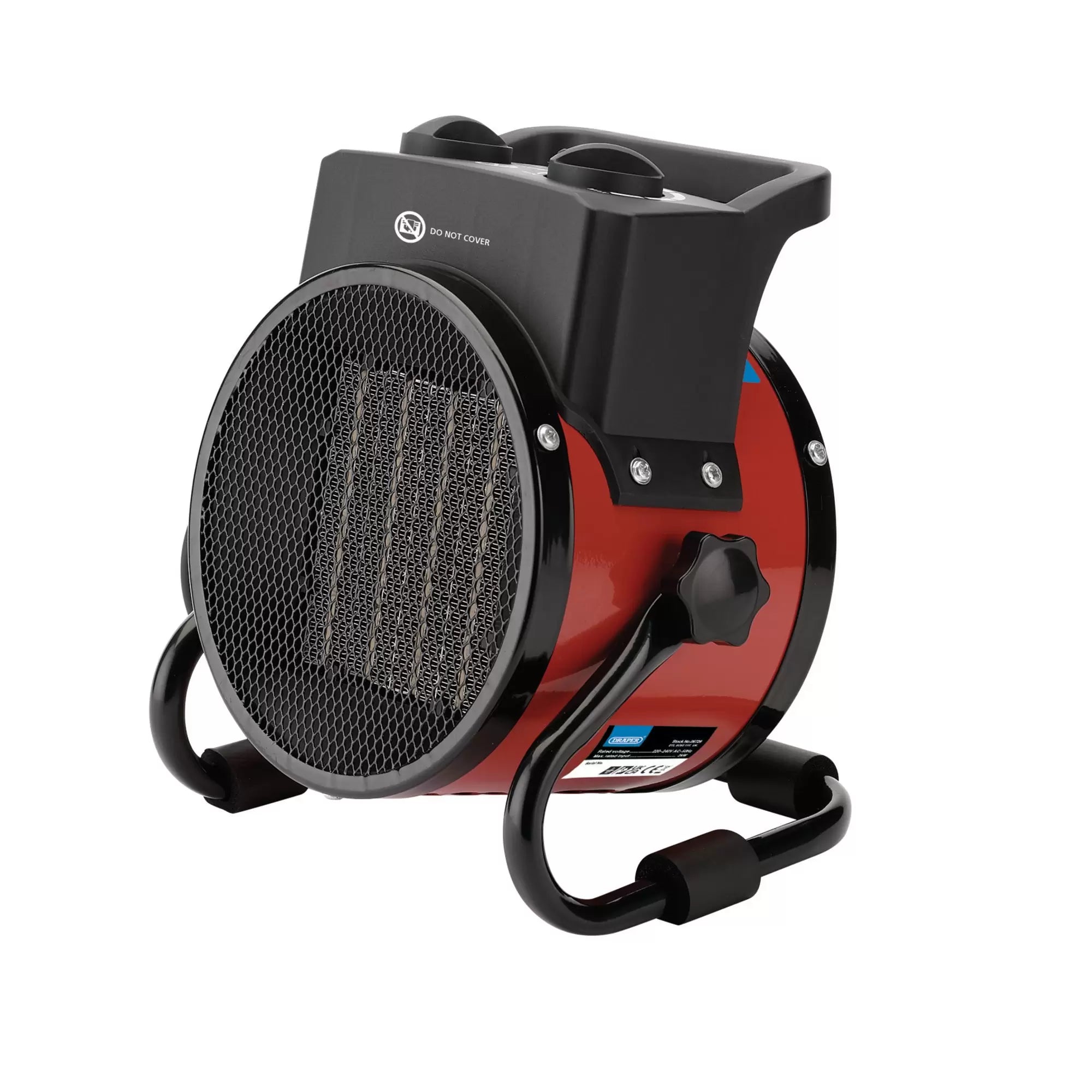 Draper Tools - 06729 - 230V PTC Electric Space Heater, 2kW, 6800 BTU