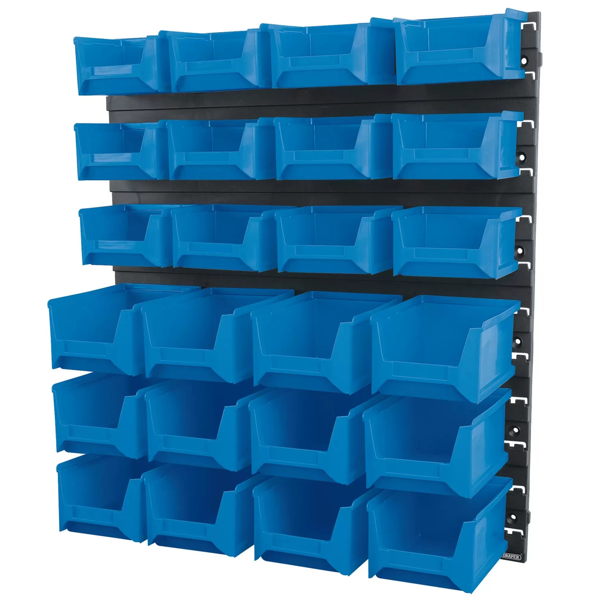 Draper Tools - 06798 - 24 Bin Wall Storage Unit, Small/Medium Bins
