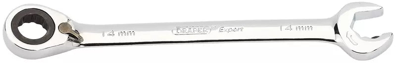 Draper Tools - 06845 - Expert 14mm Draper Expert Hi-Torq® Metric Reversible Double Ratcheting Combination Spanner