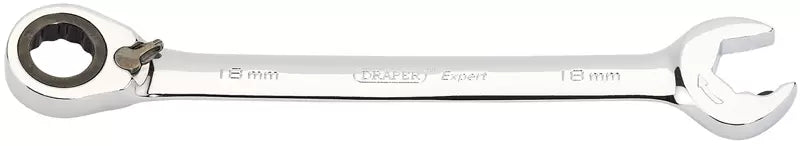 Draper Tools - 06850 - Expert 18mm Draper Expert Hi-Torq® Metric Reversible Ratcheting Open End/Combination Spanner