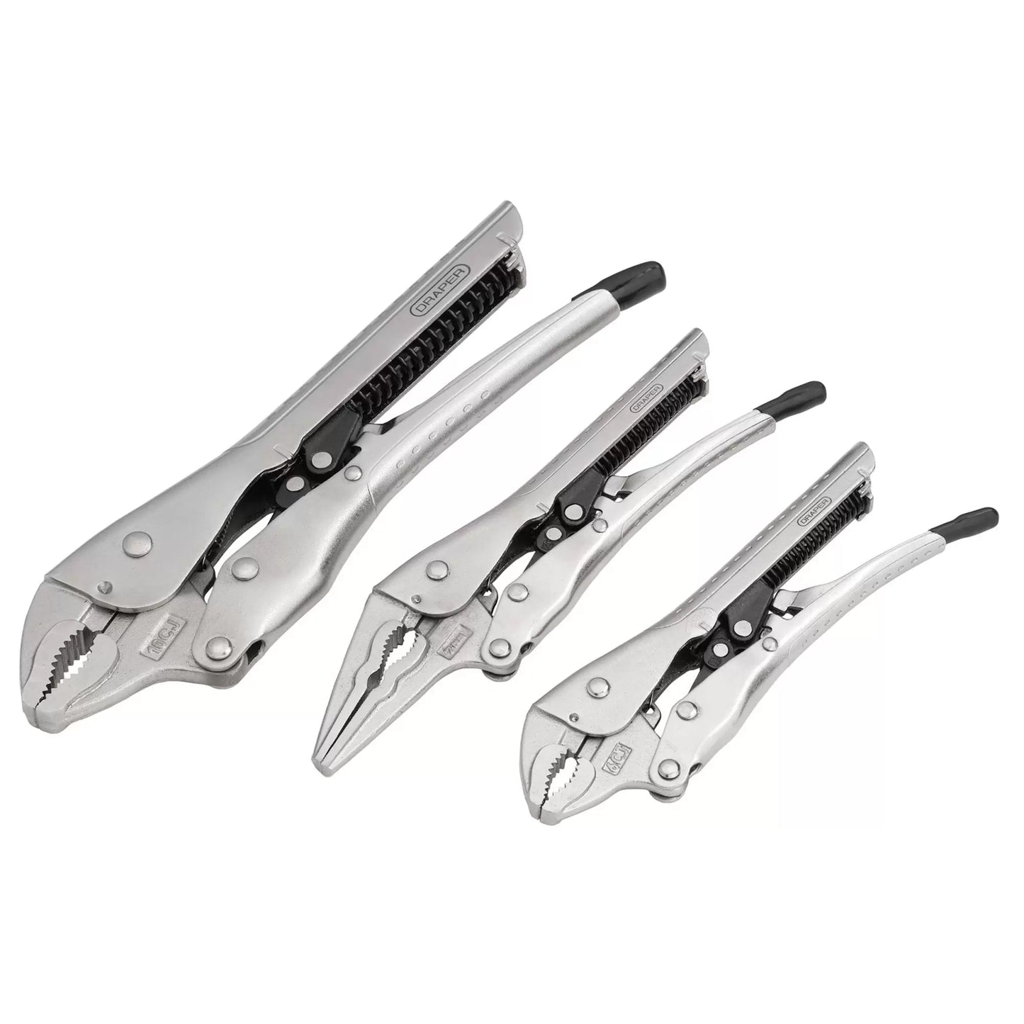 Draper Tools - 07103 - Auto Locking Pliers Set (3 Piece)