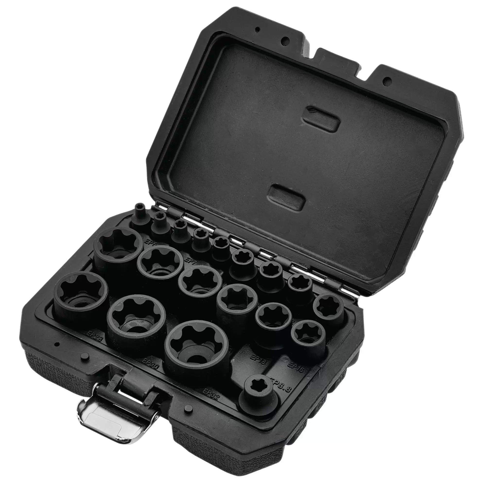 Draper Tools - 07128 - External Torx Plus Socket Set, 1/4", 3/8", 1/2" Sq. Dr. (19 Piece)