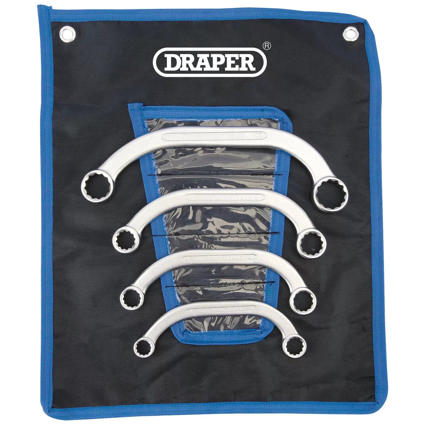 Draper Tools - 07210 - Draper HI-TORQ® Half Moon Obstruction Ring Spanner Set (4 Piece)
