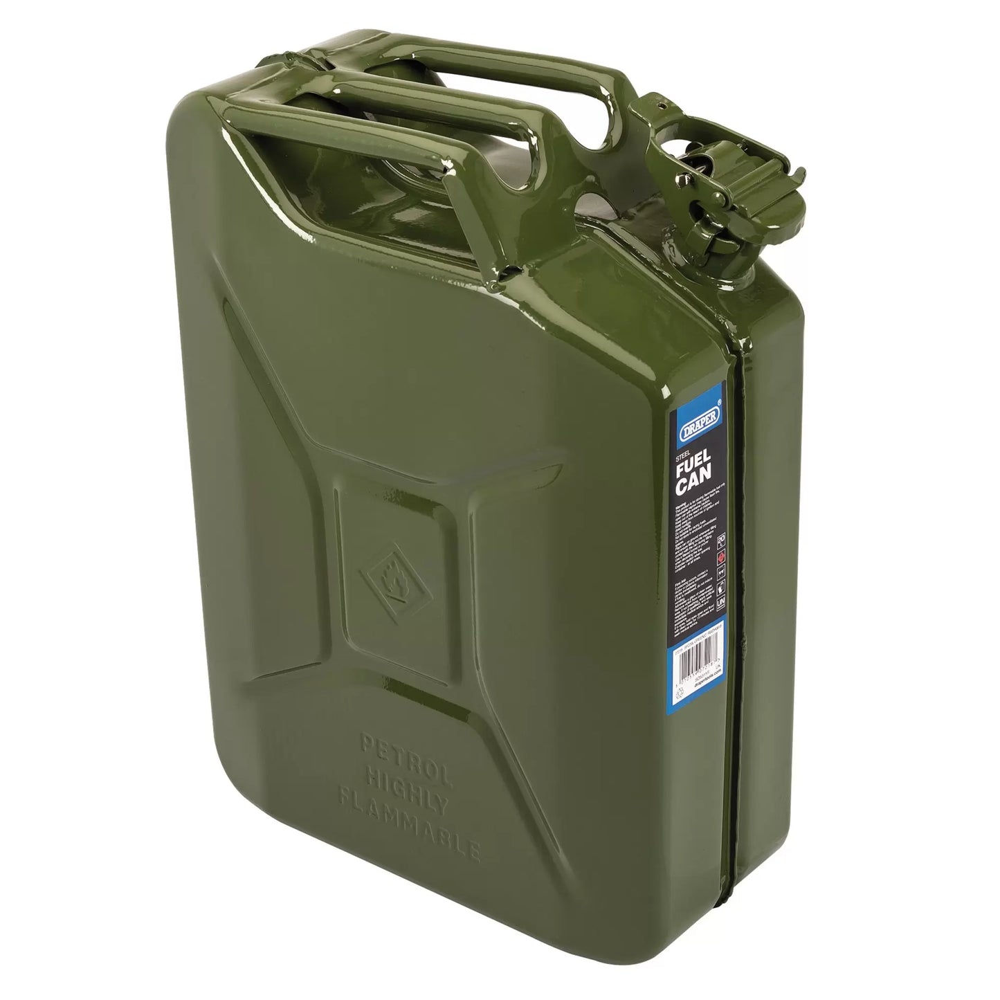 Draper Tools - 07218 - Steel Fuel Can, 20L, Green