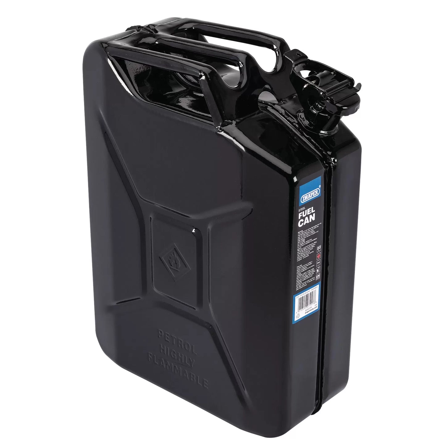 Draper Tools - 07257 - Steel Fuel Can, 20L, Black