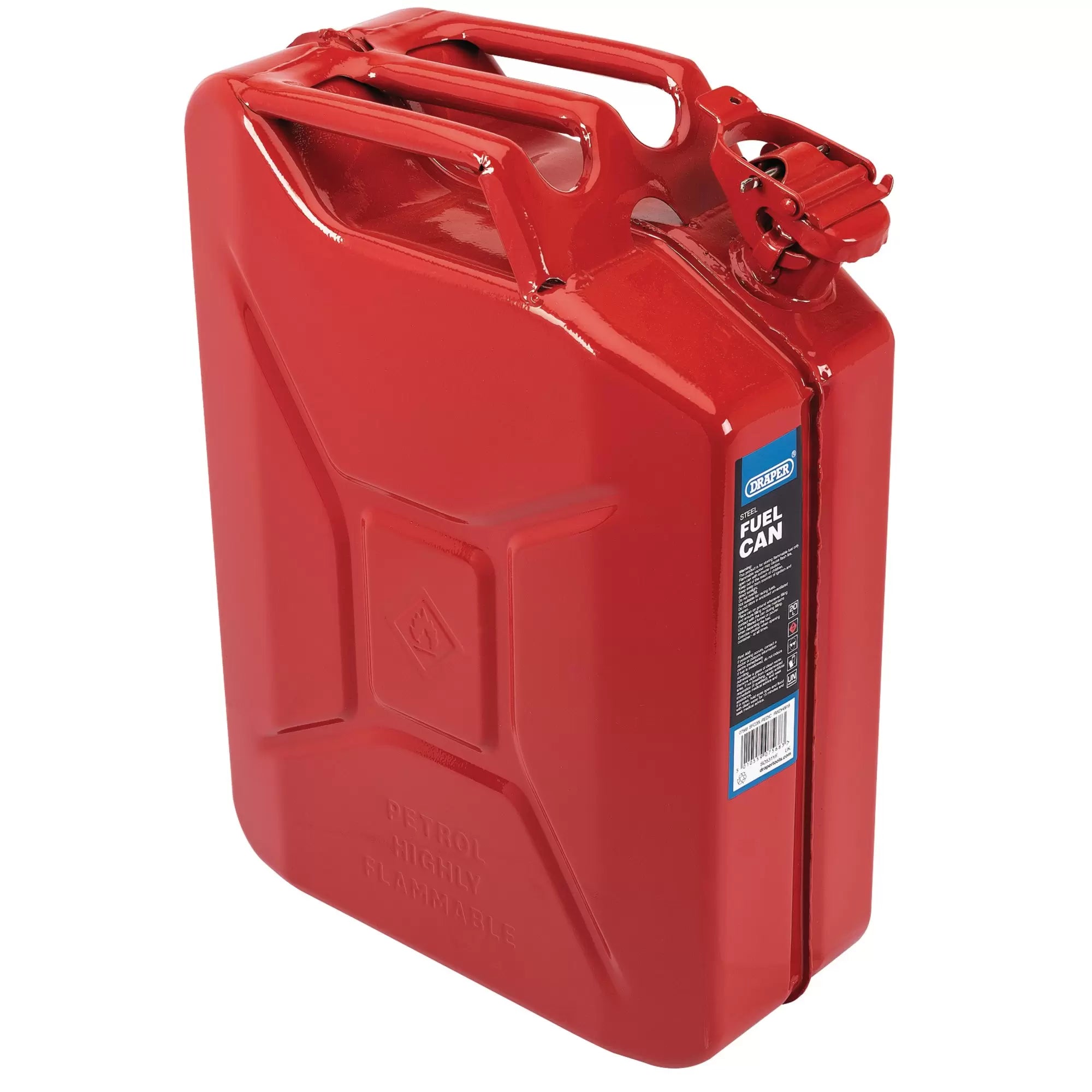 Draper Tools - 07568 - Steel Fuel Can, 20L, Red