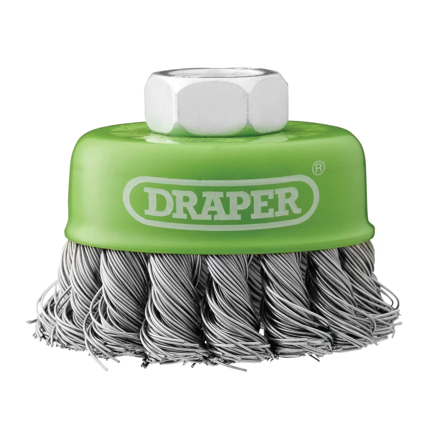 Draper Tools - 08053 - Stainless-Steel Twist-Knot Wire Cup Brush, 65mm, M14
