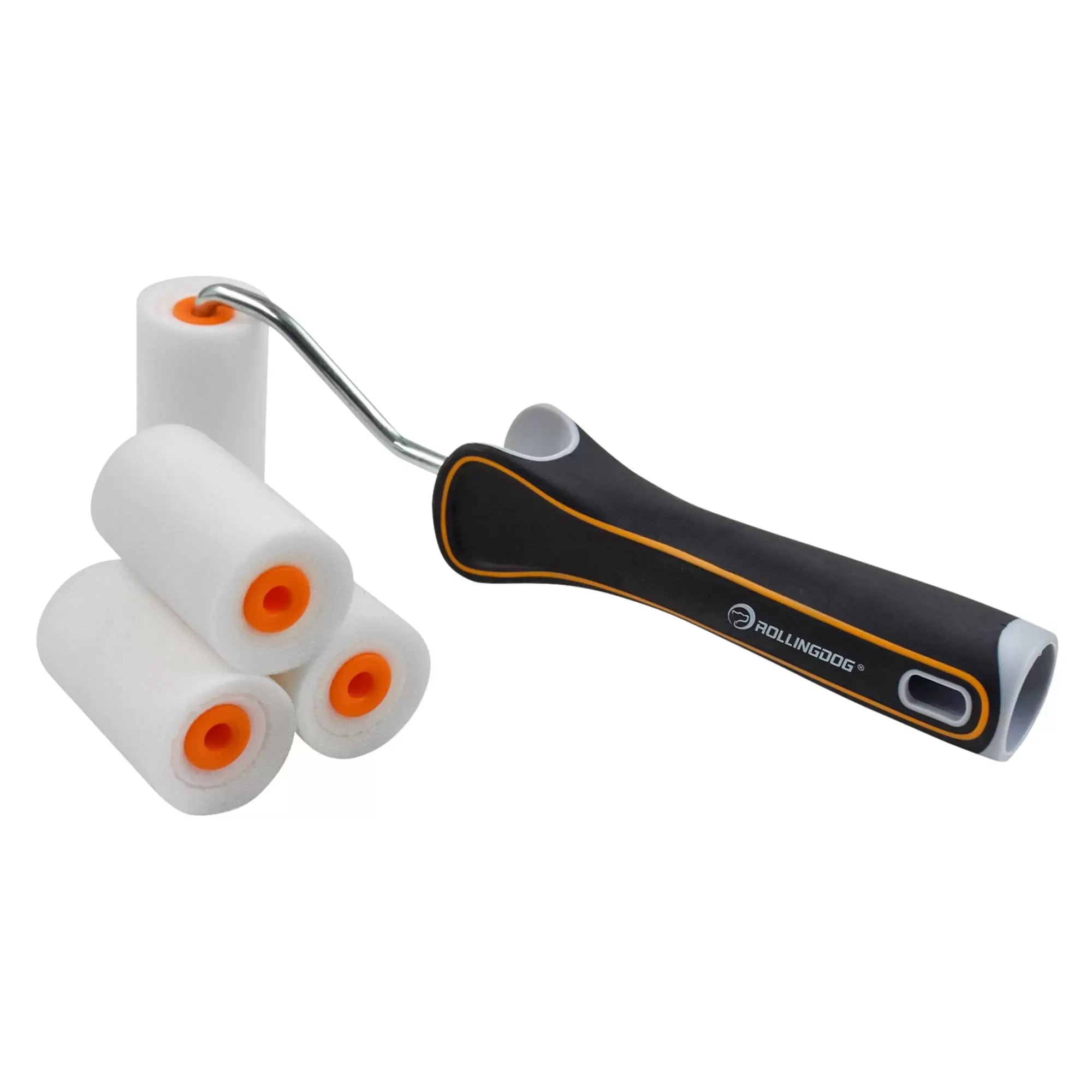 Rollingdog - 08591 - ROLLINGDOG SUPER-EDGE™ Mini High-Density Paint Roller Set, 2"/50mm (5 Piece)