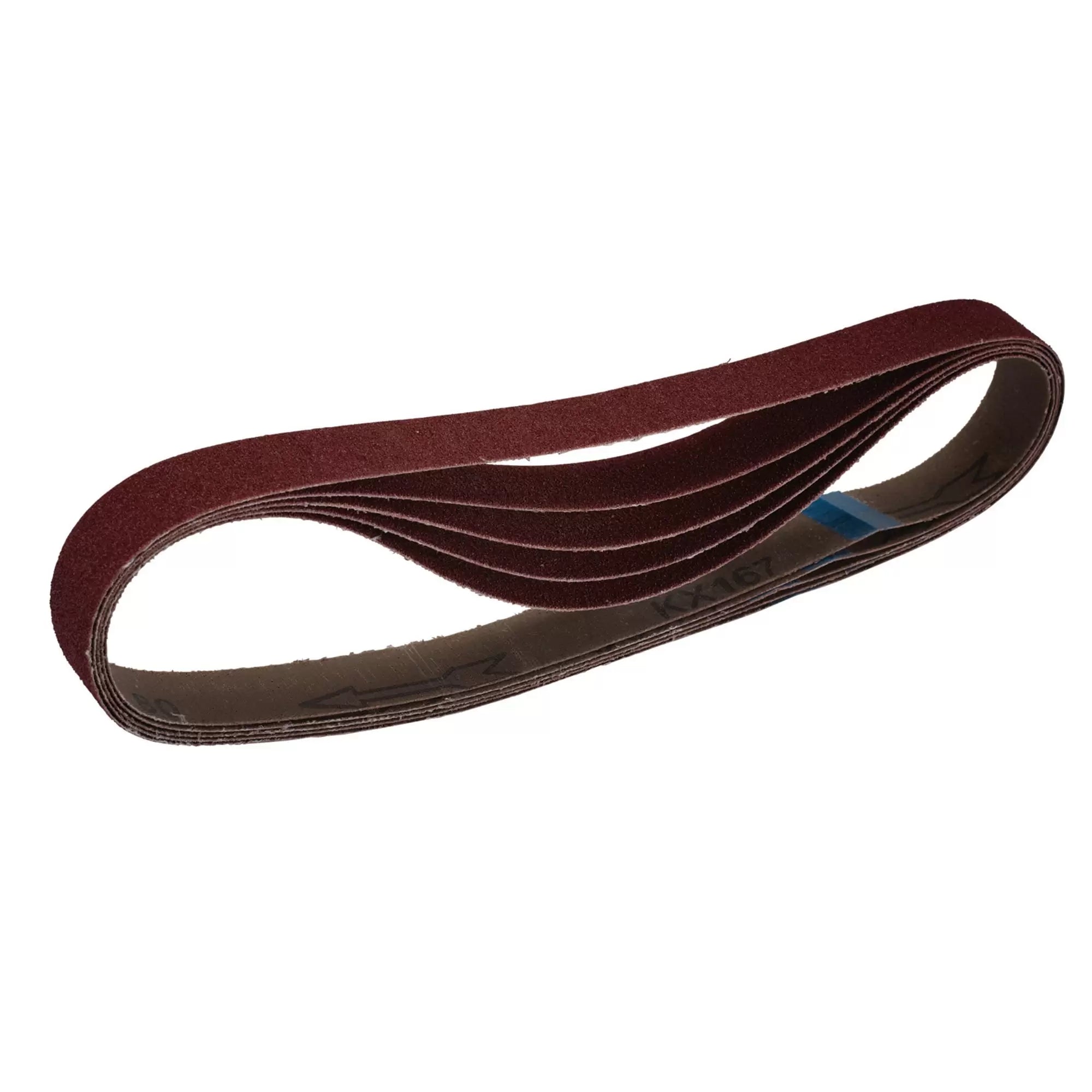 Draper Tools - 08695 - Cloth Sanding Belt, 25 x 762mm, 80 Grit (Pack of 5)