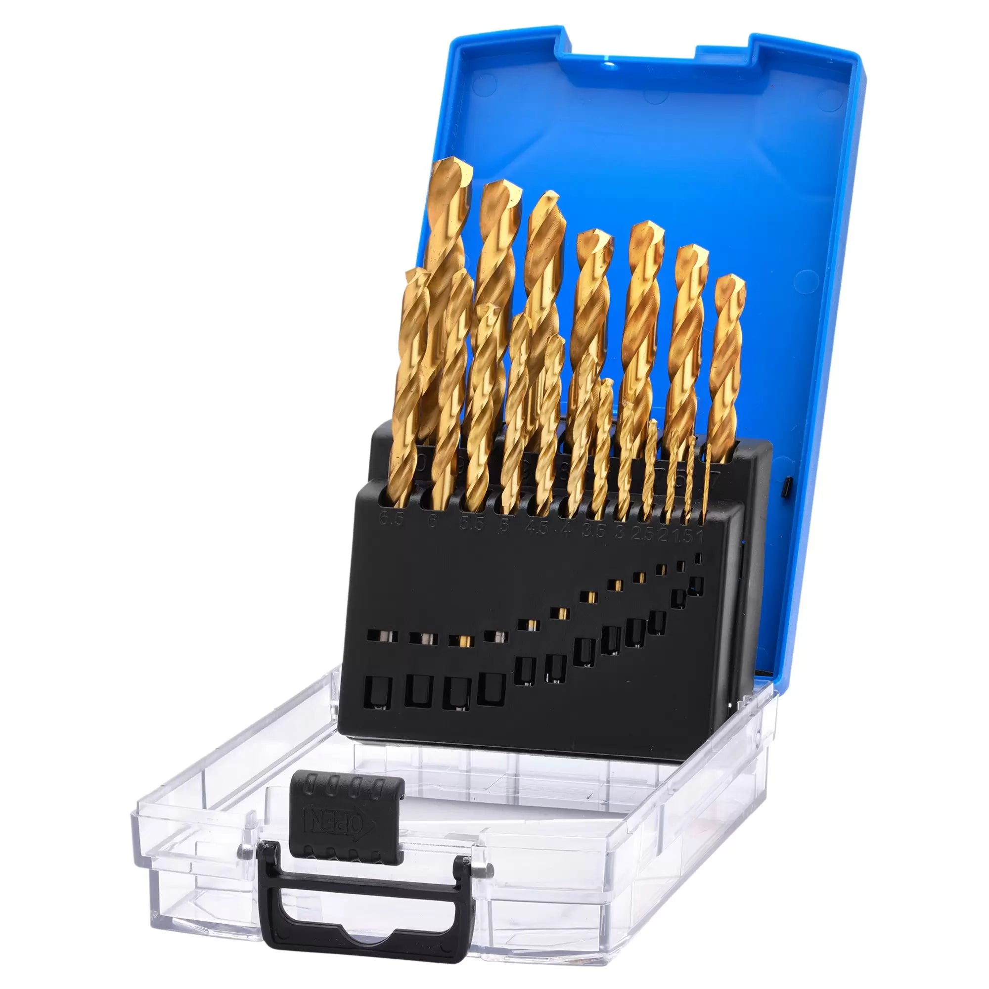 Draper Tools - 08885 - HSS Titanium Nitride Coated Drill Bit Set (19 Piece)