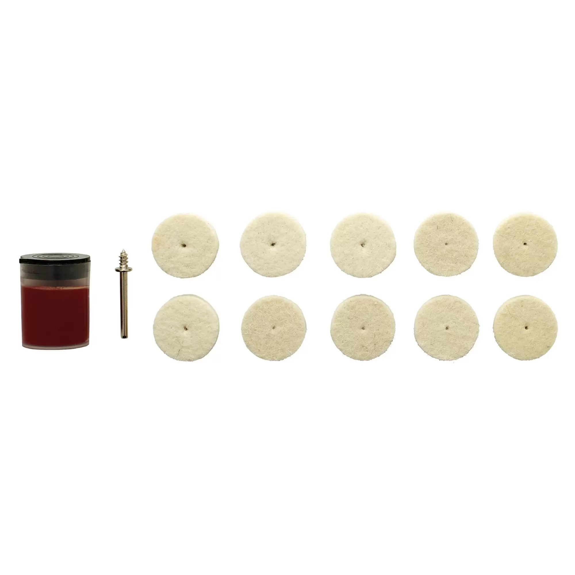 Draper Tools - 08958 - Polishing Wheels Set for D20 Engraver/Grinder (12 Piece)