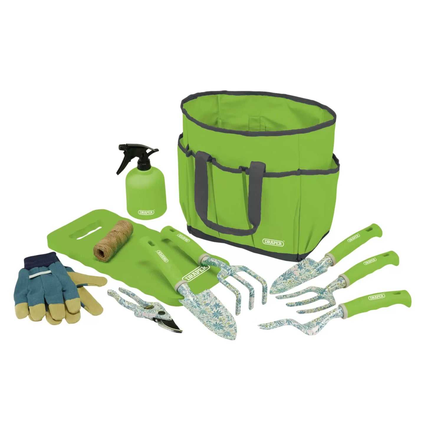 Draper Tools - 08999 - Garden Tool Set with Floral Pattern (11 Piece)