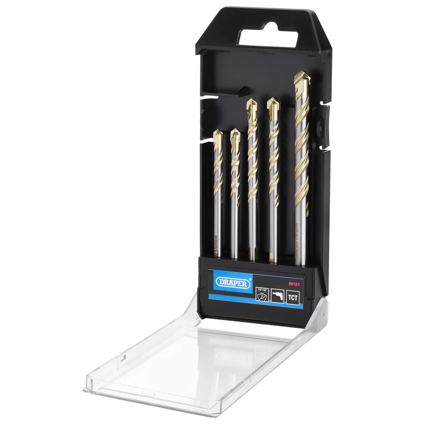 Draper Tools - 09101 - Multi Construction TCT Drill Bit Set (5 Piece)