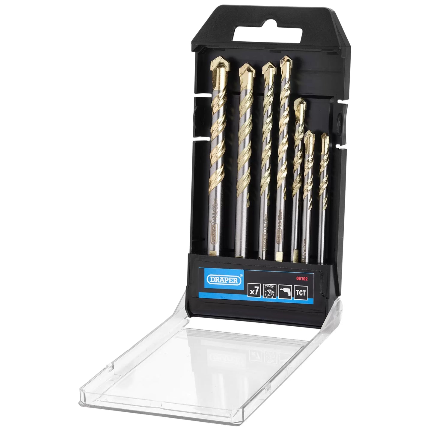 Draper Tools - 09102 - Multi Construction TCT Drill Bit Set (7 Piece)